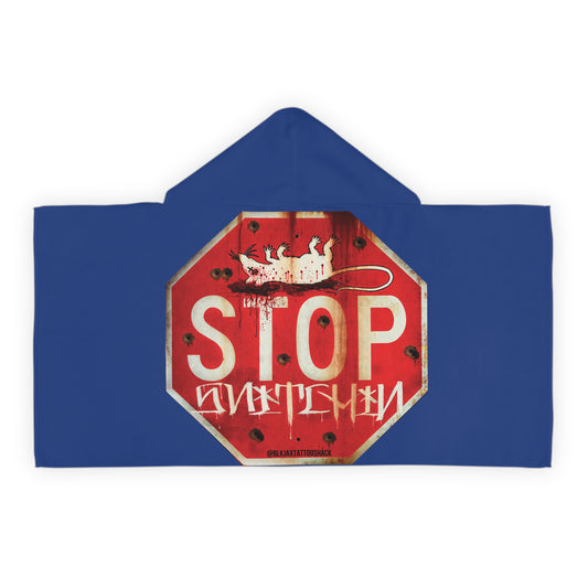 Stop Snitchin Youth Hooded Towel