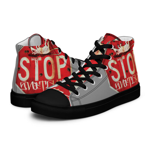 Stop Snitchin Men’s high top sneakers