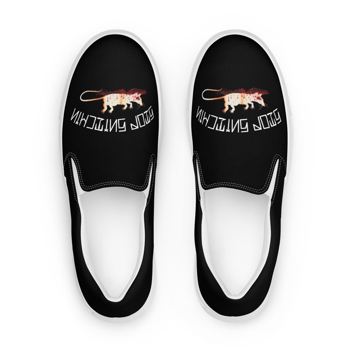 Men’s Fink Black slip-on canvas shoes