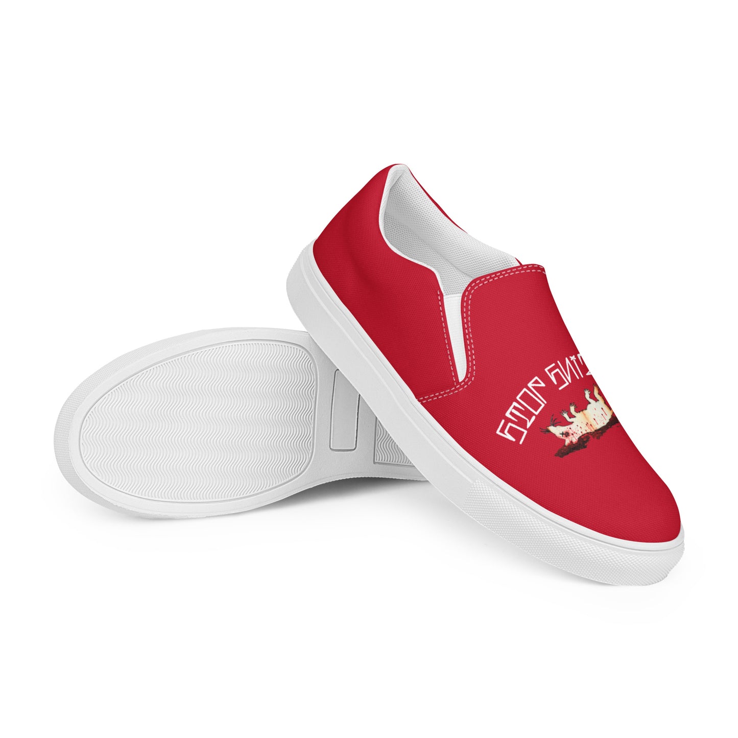 Men’s Fink Red slip-on canvas shoes