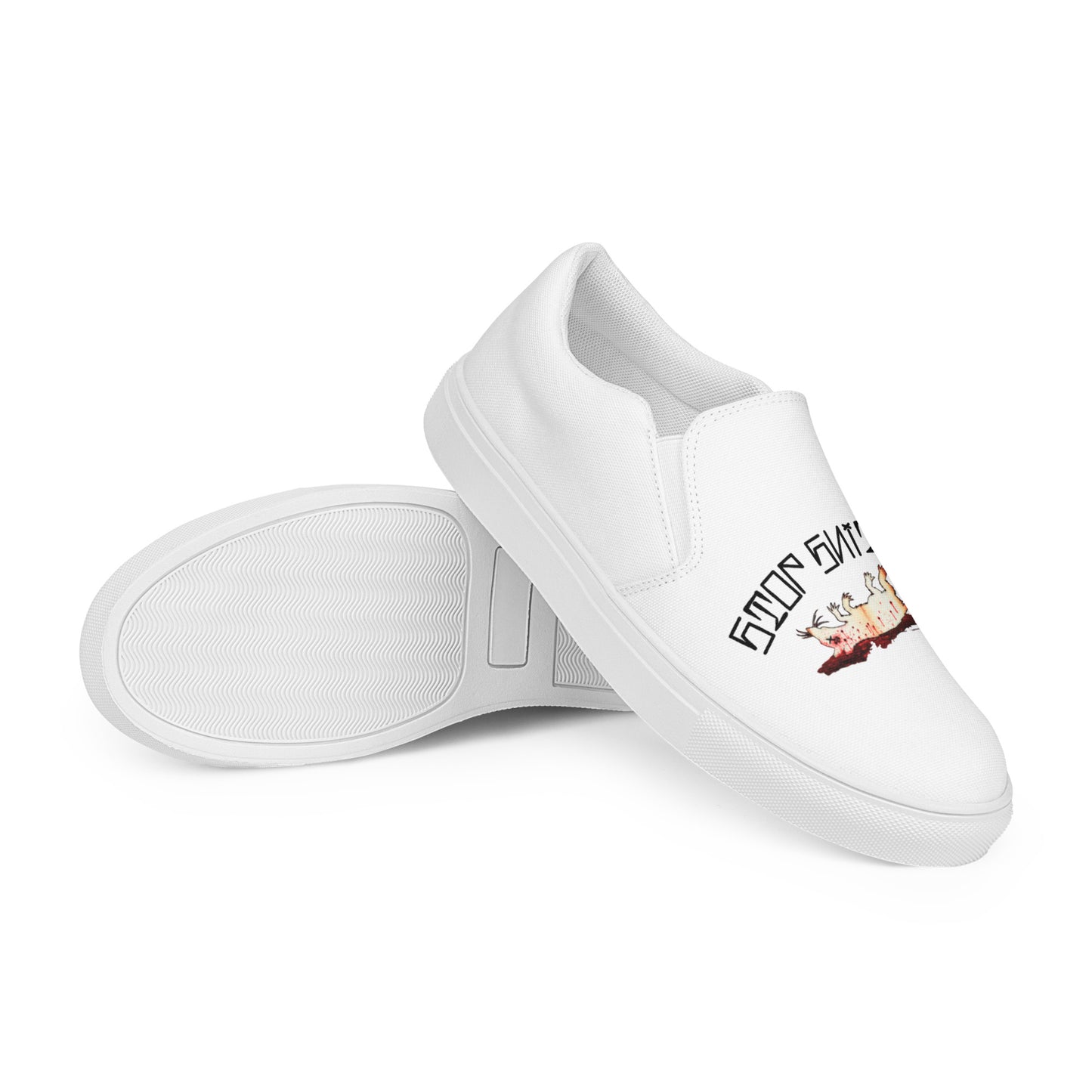 Women’s Fink White slip-on canvas shoes